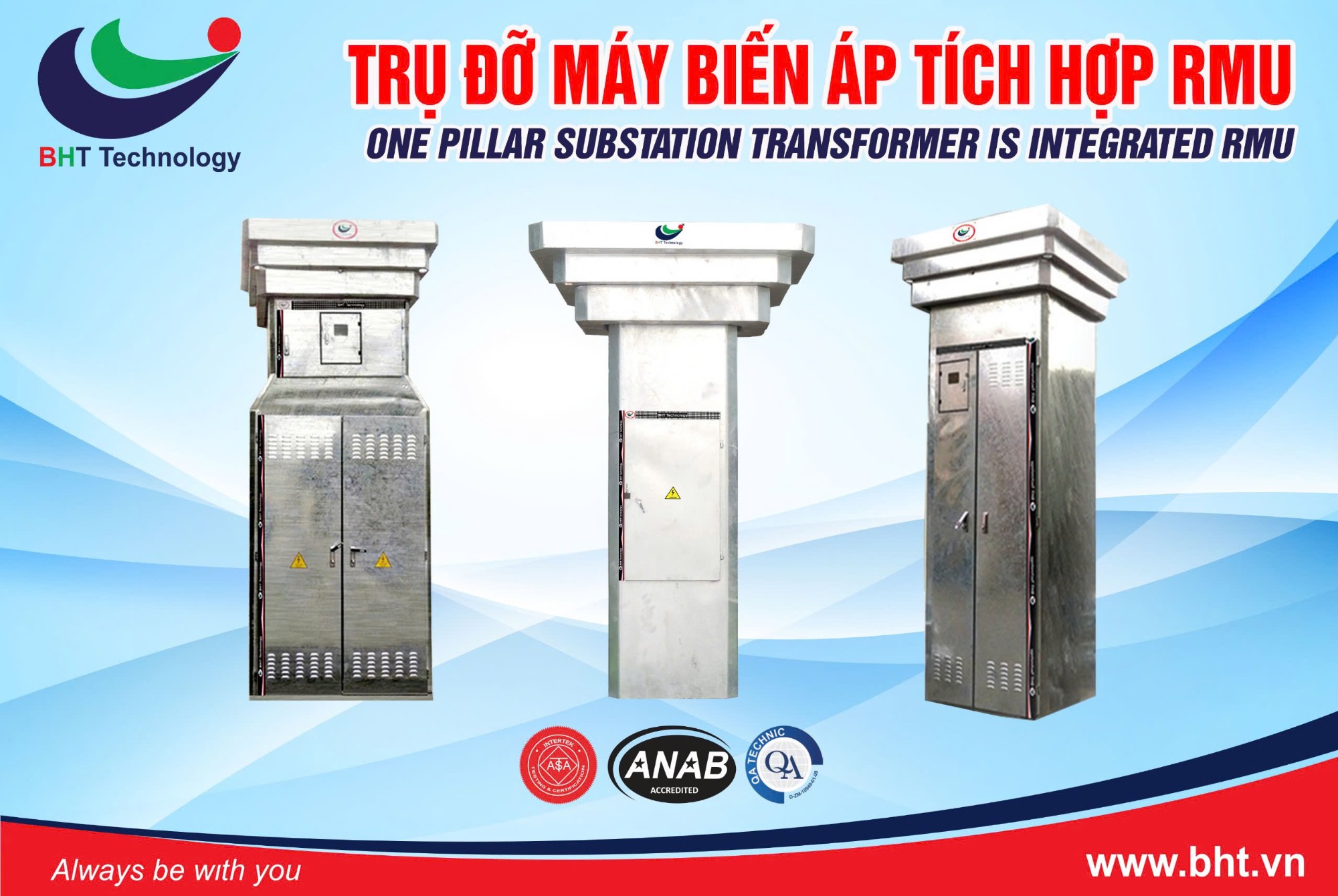 Trụ đỡ máy biến áp